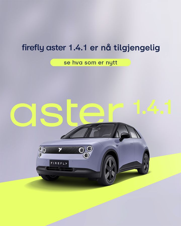 bilde av bilen firefly som kommer med ny oppdatering