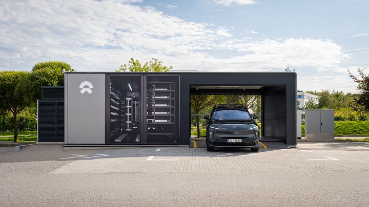 NIOs Batteribyttestasjon Sarpsborg