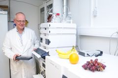 Både norske og utenlandsk mat, som frukt og grønt, bli analysert for plantevernmidler på NIBIO i regi av Mattilsynets overvåkingsprogram.