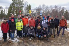 OPTAINs modellerere på arbeidsmøte ved NIBIO Svanhovd i Pasvikdalen i 2022.