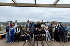 NIBIO er ein av 13 partnarar i WoodStock, som blir koordinert av Ghent University i Belgia. Her frå ei samling i Trondheim i 2025.