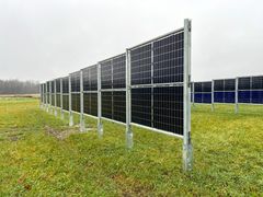 Solcellepanel på Ås.