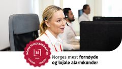 Verisure har Norges mest fornøyde og Lojale alarmkunder