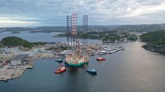 Global Ocean Technology drifter i dag rigghavnen på Gismerøya i Mandal.