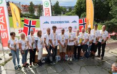 Premieseremonien i målområdet i Meyermarken i Bergen i 2023.