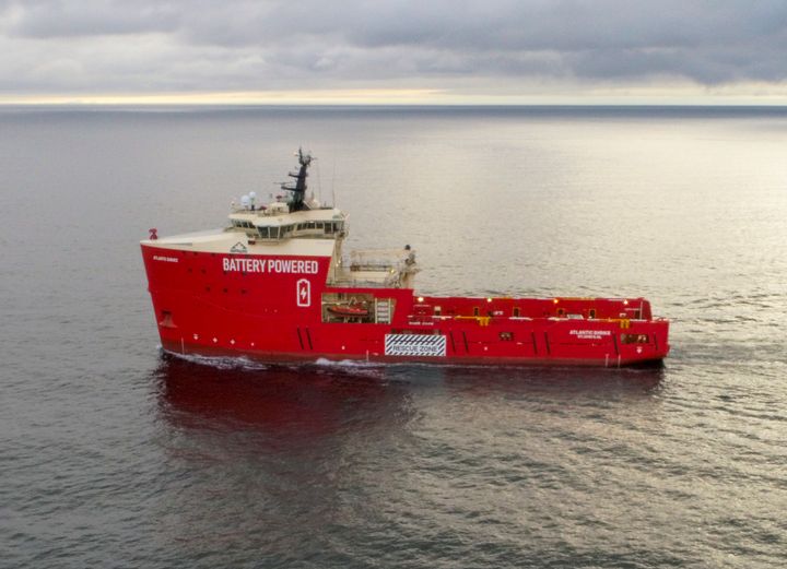 Platform Supply fartøyet Atlantic Shrike, oppgradert med SeaQ Energy Storage System