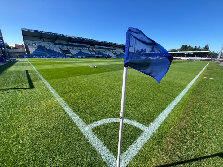 Strøken gressmatte i Haugesund