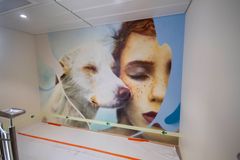 Et av syv utsmykkinger gjort på boligkvarteret på Hugin A