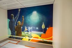 Et av syv utsmykkinger gjort på boligkvarteret på Hugin A