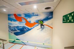 Et av syv utsmykkinger gjort på boligkvarteret på Hugin A