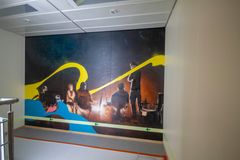 Et av syv utsmykkinger gjort på boligkvarteret på Hugin A