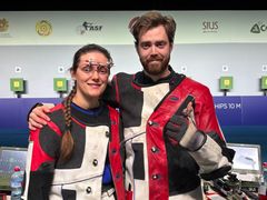 Jeanette Hegg Duestad og Jon-Hermann Hegg sikret gull til Norge i EM i Jerevan.