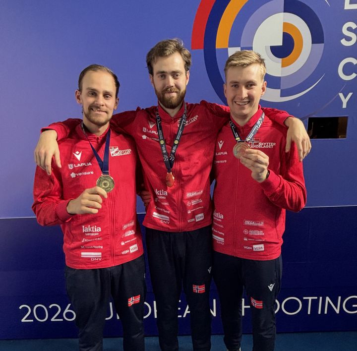 F.v.: Gullgutta Henrik Larsen, Jon-Hermann Hegg og Ole Martin Halvorsen