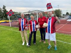 Tønnes Steenersen, varaordfører, Fremskrittspartiet, Cecilie Pind, ordfører, Høyre, Kjell Johansen, Pensjonistpartiet, Paal Alexander Sjøvall, Senterpartiet. Foto: Bjørn Richard Johansen