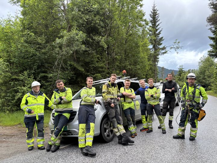 F.v.: Ole-Bent Søreide, Jonas Sårheim, Kristian Årskog, Robin Andre Hoddevik, Emil Voksø, Oliver Holmøyvik, Simen Sunde, Håkon Krøvel, Marius Aske.