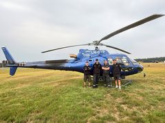Skogbrannhelikopter med crew i Belgia