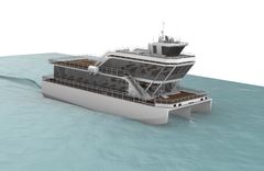 Helelektriske passasjertrimaran