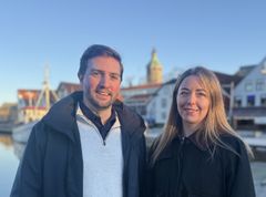 Agnes Arnadottir og Espen Hakkebo-Larsen, gründere av Brim Explorer