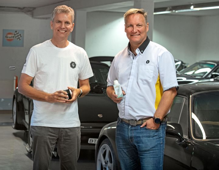 Fra venstre: Daglig leder Hugo Rask-Jensen og salgsjef Bjørn-Aage Bredal.