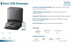 eufy Omni Robot Vacuum C28