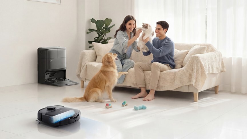 eufy Omni C28 – Selv-rengjørende robotmopp med HydroJet™ for norske hjem