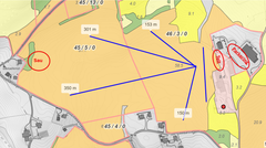 Kart over banen for NM 2026