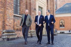Fra venstre Morten Therkildsen, CEO Secure Spectrum, Christian Dahl, CEO Formue og Søren Dal-Thomsen, CIO Secure Spectrum.