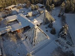 Aerial view of the University of Oulu Botanical Garden