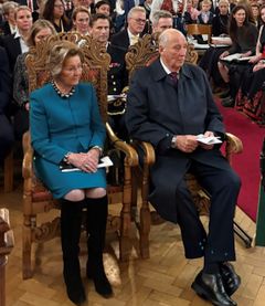 Kong Harald og Dronning Sonja deltar på gudstjeneste i Sjømannskirken i London november 2025