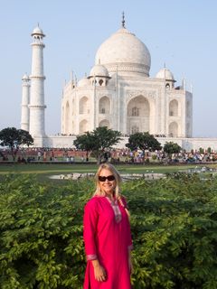Helene Mulholland, forfatter av den kommende boka 'Du kan ikke leve sånn! – En nomades historie om veien til annerledes rikdom'. Her i India.