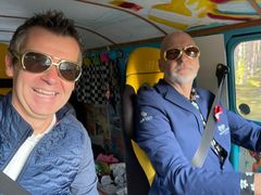 Lars Arne Straand og Hennig Dyrkolbotn i farta