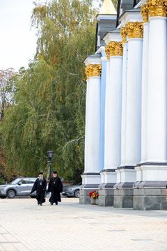 Metropolitt Epiphaniy, øverste leder for den Ortodokse kirke i Ukraina og leder for UCCRO, sammen med metropolitt Yevstratiy.