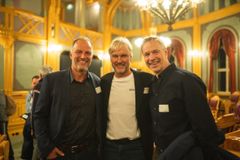 Tom Stiansen, Atle Skårdal og Ole Christian Furuset på Stortinget 21. oktober 2026
