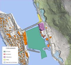 Oversiktskart anleggsområde Husøy havn