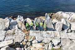 Praktisk droneopplæring som del av forberedelsene til feltarbeidet.