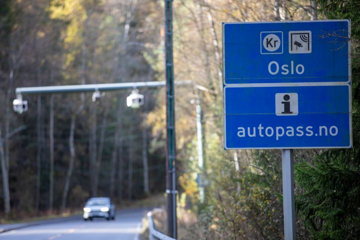 Bilde av bompenge-skilt