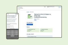 Skjermbilde av Husbankens nye søknadsløsning for privatpersoner.