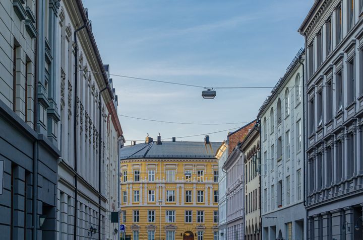 Bilde av bygårder i Oslo.