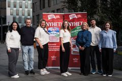 fv: Marit Edvardsen, Espen Halvorsen, Pernille Mørland Kvaslerud, Guro Waage, Bente Avseth-Bakke, Stephan Hanssen Helstad, Tine Sørgjerd har jobbet med utviklingen av de nye produktene.