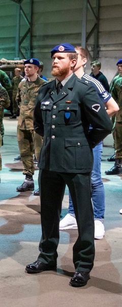 Eirik Lundby under sin tid i Forsvaret.
