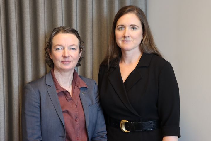 Leder i Parat Media, Tone Sagen og forhandlingsleder i Parat, Katrine Andresen Roald.