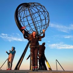 Ane Ingeborg på Nordkapp.