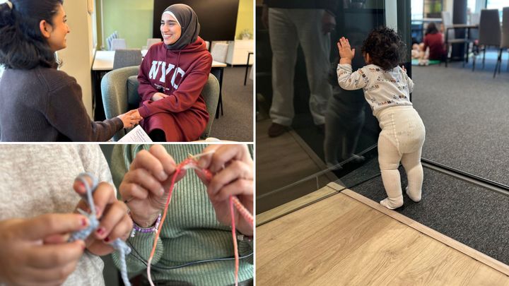 I de nye lokalene til Kvinnehelsehus Bergen, der kvinners helse styrkes gjennom kunnskap, støtte og fellesskap.