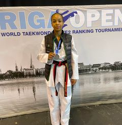 Sølv til Sarah Femer-Pedersen under Riga Open i olympisk taekwondo