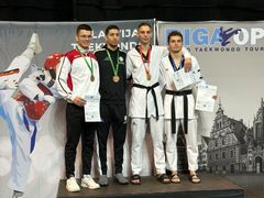 Gull til Sebastian Thune i Riga Open Taekwondo