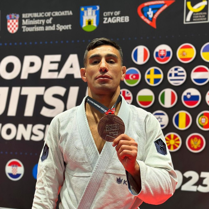 Huseyn Abaszada med EM-bronse i jiu-jitsu