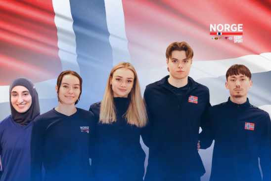 Fra venstre: Amna Moghal, Kaja Husby Hansen, Mari Romundset Nilsen, Martin Romundset Nilsen og Kristian Borgen.