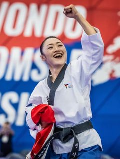 Anna Kim etter finalen i VM.