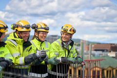 Et godt arbeidsmiljø er en forutsetning for at våre medarbeidere skal prestere godt over tid. Her fra et av AF Gruppens prosjekter.