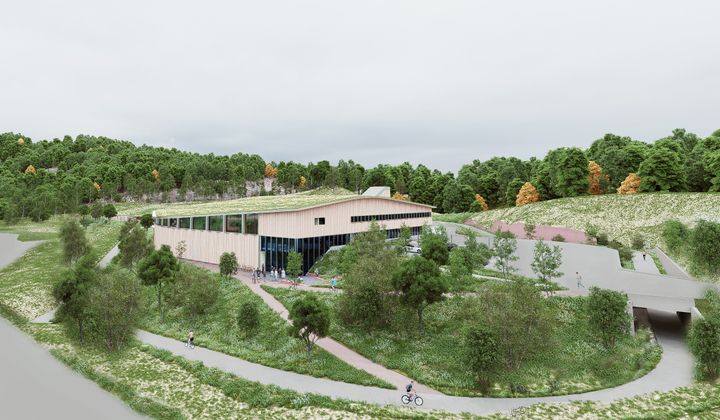 Betonmast bygger nullutslippsanlegg for Ragn-Sells i Drammen.